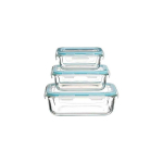 5five 5five Simply Smart Glass containers with lids, 3 pcs.