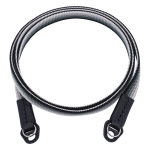 ARTISANARTIST Artisan & Artist I ACAM-322A I Silk camera strap (Long), Black/Silver