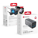 FORCELL F-ENERGY GaN III VT-49 lauaarvuti laadija 2 x Type C + 2 x USB A PD QC4.0 SFC2.0 5A 100W hall