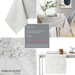 Staltiesė Staltiesė Vesta kreemjas pressitud modernne 100x100 AmeliaHome