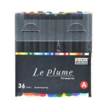 Marvy Marvy Uchida p&uuml;siv markerid pintsliga otsikuga "Le Plume Permanent" 3000-36A 36 tk.