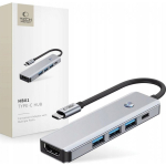 Tech-Protect HB08 4in1 USB-C + USB2.0 + 2 x HDMI 4K 60HZ adapter