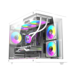 DarkFlash B275 PRO arvuti korpus (valge) + 6 ventilaatorit