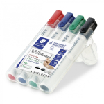 Staedtler Lumocolor marker 4 tk Kuuliga ots Must, Sinine, Roheline, Punane