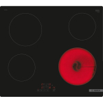 Bosch Serie 4 PKE611BB2E pliidiraud Must Sisseehitatud 60 cm Keraamiline 0 tsoon(id)