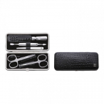 ZWILLING 97507-004-0 manik&uuml;&uuml;ri-/pedik&uuml;&uuml;rivahend Komplekt Roostevaba teras Must