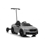 Lean Lean Sport Battery powered car BMW M5 with platform for parents, painted silver