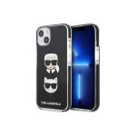 Karl Karl Lagerfeld KLHCP13STPE2TK iPhone 13 mini 5.4 inch Hard Case Black / Black Karl & Choupette Head