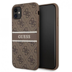 Case Case Guess GUHCN614GDBR iPhone 11 / Xr 6.1" brown/brown hardcase 4G Stripe