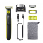 Philips Norelco OneBlade QP2824/20 raseerija mehele Foolium pardel Trimmer Hall, Laim