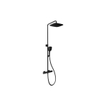 Stationary Stationary shower system Ravak 10&deg; Free, TD F 091.20/150 with thermostatic faucet and shower set, black