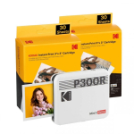 Printer Printer Kodak Mini 3 Retro P300rw60 Instant Photo Printer Kit 3x3 White