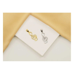 Brilio Brilio Silver Brilio Silver Charming silver pendant with zircons Treble clef PT65W
