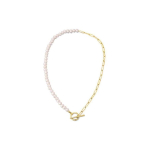 Jwl Jwl Luxury Pearls Fashionable gold-plated necklace with real river pearls JL0787