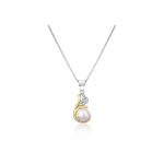 Jwl Jwl Luxury Pearls H&otilde;bedased kaheastmelised kaelakeed ehtsate p&auml;rlite ja tsirkonitega JL0786 (ahel, ripats)
