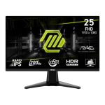 MSI MAG 255FDE E20 PC lamekuvar 62,2 cm (24.5") 1920 x 1080 pikslit Full HD LCD Must