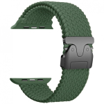 Beline Woven Nylon Parachute k&auml;ev&otilde;ru Apple Watch'ile 42/44/45/49mm Oliiviv&auml;rv