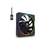 140 140 mm Thermaltake TS140 EX RGB 3-Pack F&auml;nn Musta