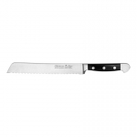 G&uuml;de Alpha bread knife 21 cm POM black 1430/21
