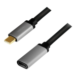 LogiLink CUA0105 USB-kaabel USB 3.2 Gen 2 (3.1 Gen 2) 0,5 m USB C Must, Hall