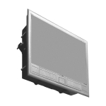 Orno Puszka podłogowa na gniazda modulowe 8 x 45x45mm or 16 x 22.5x45mm, cover: stainless steel, black