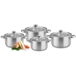 Pot Pot set in stainless steel Daily 8-element DOMOTTI