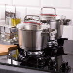 Pot Pot set na indukcję Selection 8 - elementowy with pan AMBITION + FREE