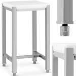 Meat Meat grinder Royal Catering Polyethylene meat cutting block with steel base, 40x50x80 cm