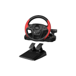 Steering Steering wheel Genius GX Gaming SpeedMaster, steering wheel with pedals and gear lever, 13 buttons, USB, red-black