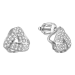 Beneto Silver earrings with zircons AGUP1573S