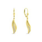 Brilio Brilio Silver Gorgeous gold-plated earrings with zircons EA274Y