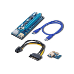 QOLTEC 55507 PCI-E 1x - 16x t&otilde;usja USB 3.0 versioon 009S SATA / PCI-E 6 kontaktiga