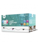 Forever Forever Light Garland Set / 2W / 10x E27 / IP65 / 12m / White / Pink / Blue