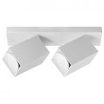 Hanging Hanging lamp Orno KUBAR SP 2, wall and ceiling lamp, 2xGU10, IP20, white