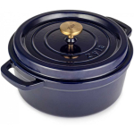 Zyle Round enameled cast iron pot ZY01BLKI, 5l