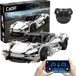 Klocki Klocki konstrukcyjne CaDA Samoch&oacute;d zdalnie sterowany Auto sportowe red 30 cm Storming Sport Car Chassis 402 elementy RC Dual Mod