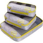 GoTravel Triple Packing Cubes packing bags, 3-part, yellow