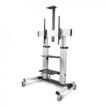 StarTech.com 1110C-MOBILE-TV-CART telerikinnitus 2,54 m (100") Must, H&otilde;be