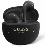TWS TWS Earphones Guess Glossy Effect Egg Shape Printed Classic Logo Black