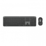 Logitech 920-012483 klaviatuur Hiir kaasa arvatud Kontor RF juhtmeta &uuml;hendus + Bluetooth QWERTZ Saksa keel Grafiit