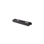 Lanberg Organizer Kabli 19" 1U plastikowy z zaślepką typ A czarny