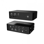i-tec TB5QUATTRODOCKPD s&uuml;learvuti dokk ja pordireplikaator Juhtmega &uuml;hendatud Thunderbolt 5 Must