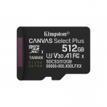Kingston Kingston Technology Canvas Select Plus Gen3 512 GB MicroSDXC UHS-I Klass 10