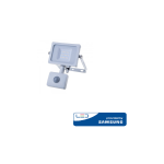 10W 10W LED prožektor V-TAC, 6000K (k&uuml;lm valge), liikumisanduriga, valge korpus, SAMSUNG LED kiip