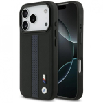 BMW M perforatsiooniga triibulogo MagSafe &uuml;mbris iPhone 17 Pro jaoks sinine