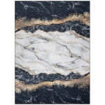 Stiilne Stiilne kilim ARLEN MARBLE1 musta v&auml;rviga glamour stiilis 80x150 Hakano