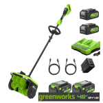 Sniego Sniego valytuvas Greenworks SS3002A2X 2x24 V 4x4,0 Ah aku.