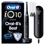 Oral-B iO10 s&auml;hk&ouml;hammasharja, musta + lataava matkakotelo