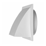 EUROPLAST Plastikrest, 190x190mm, &Oslash;125mm, v&auml;line, tagasil&ouml;&ouml;giklappiga