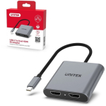 UNITEK ADAPTER USB-C 2X HDMI 2.0 MST HDCP 2.2 M/F
